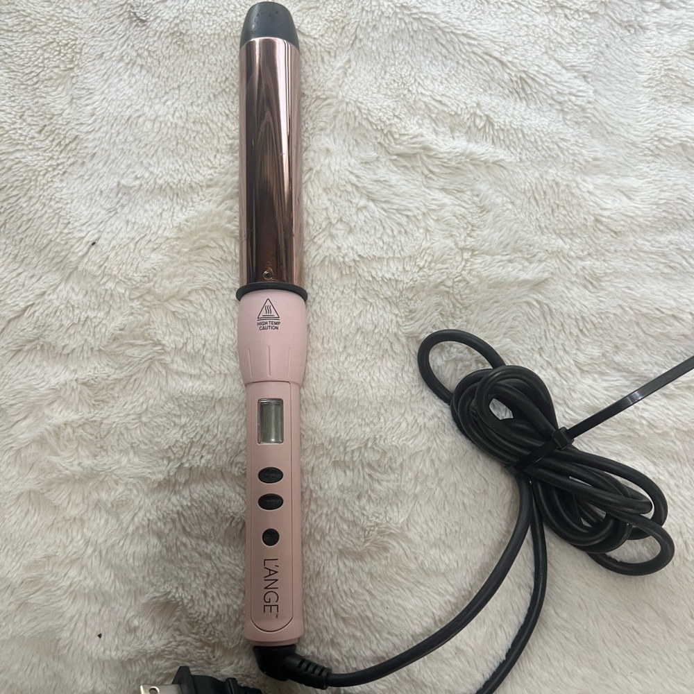 Lange Pink and Rose Gold Curling Iron
